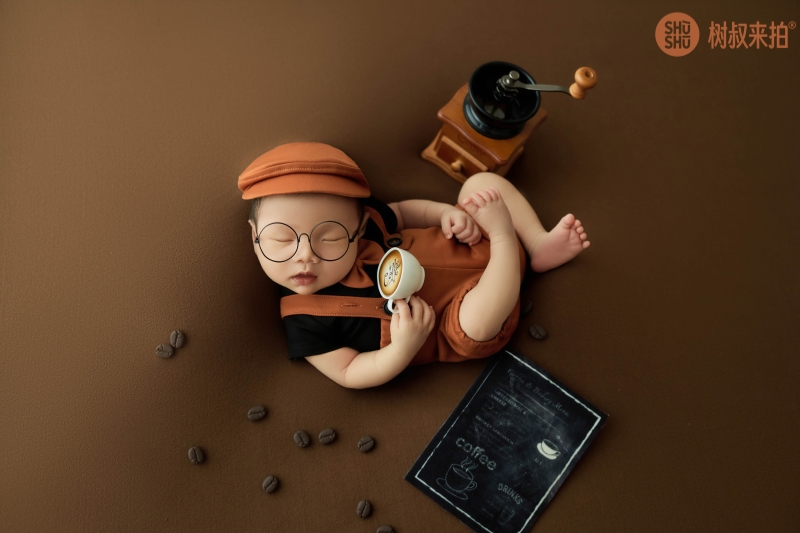 Coffee Theme Set - Newborn Photography Props - Image 5